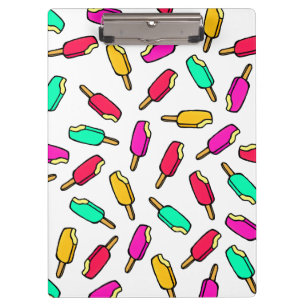 Multi Colour Summer Popsicle Pattern Clipboard