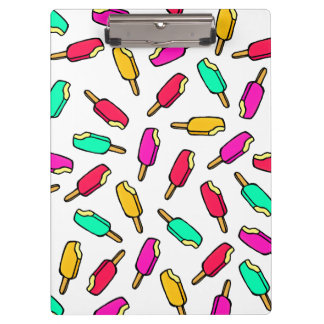 Multi Colour Summer Popsicle Pattern Clipboard