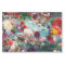 Multi Colour Teal Blended Floral Tissue Pape