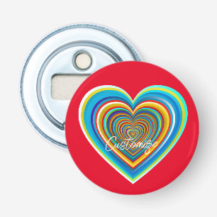 Multi-colour Valentine Heart Thunder_Cove Bottle Opener