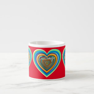 Multi-colour Valentine Heart Thunder_Cove Espresso Cup