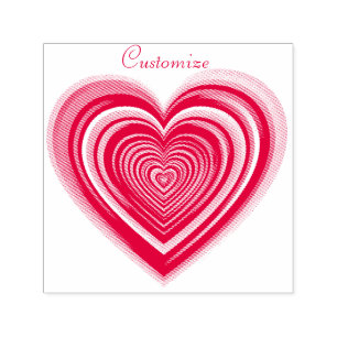 Multi-colour Valentine Heart Thunder_Cove  Self-inking Stamp