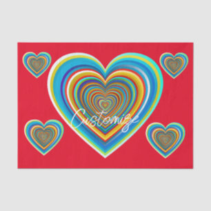 Multi-colour Valentine Heart Thunder_Cove Tissue Paper
