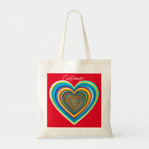 Multi-colour Valentine Heart Thunder_Cove Tote Bag