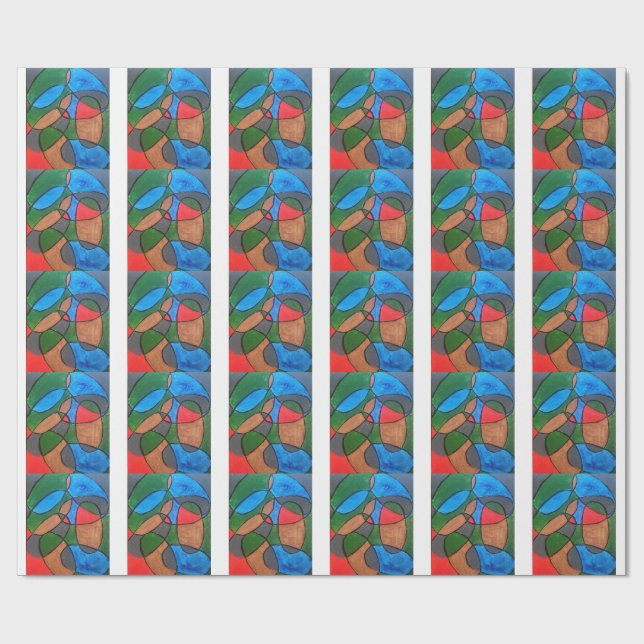 Multi Colour  Wrapping Paper (Flat)