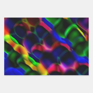 Multi-coloured Abstract Paper Wrapping Paper Set