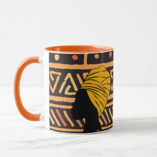 Multi-coloured African Print Mug