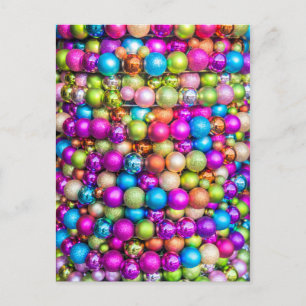 Multi-Coloured Ball Ornaments Postcard