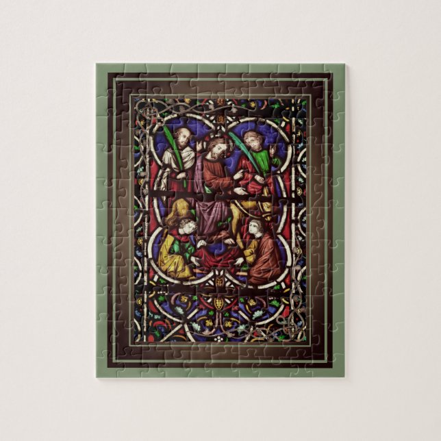 Multi Coloured Bible Scene Jigsaw Puzzle (Vertical)