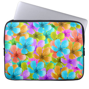 Multi Coloured Blossoms, Laptop Sleeve