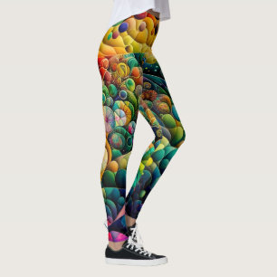 Multi-Coloured Bubble Leggings