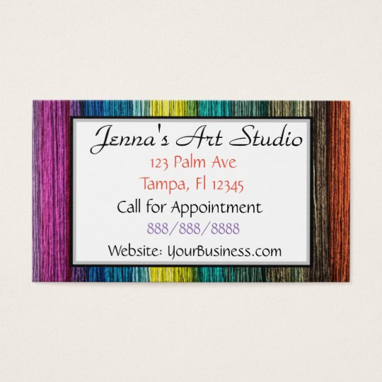 Multi Coloured Business Card