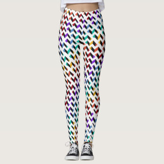 Multi-coloured Chevron  Leggings