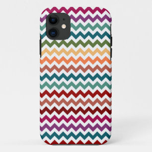 Multi-Coloured Chevrons Customisable iPhone 11 Case