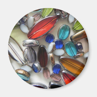 multi coloured crystal beads magnet