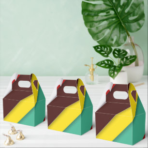 Multi-Coloured Diagonal Stripes Favour Box