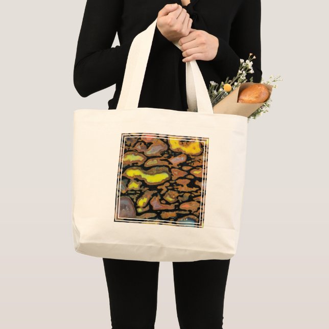 Multi Coloured Dinosaur Bone Large Tote Bag (Front (Product))