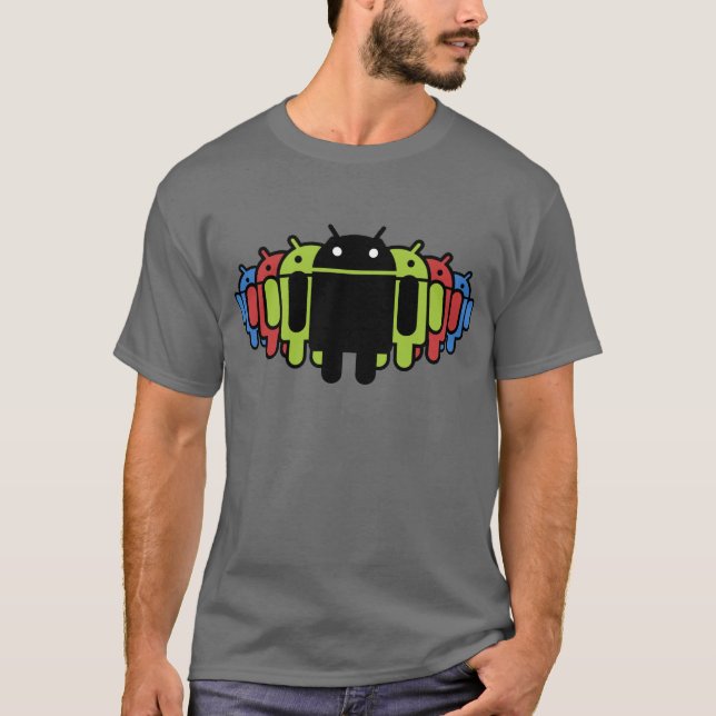 Multi coloured Droid Army T-Shirt (Front)