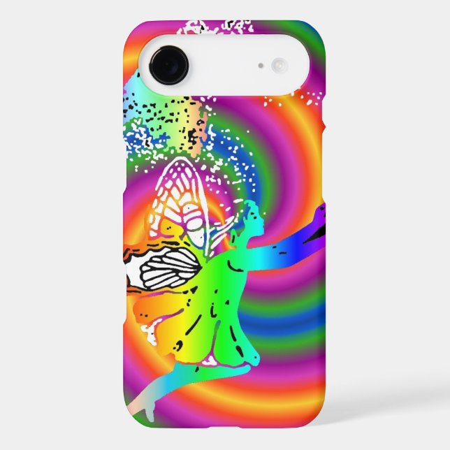Multi-coloured fairy iPod Case-Mate case (Back)