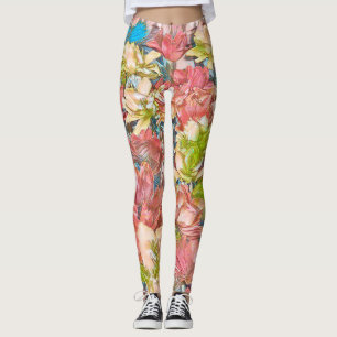 Multi-Coloured Floral Leggings (Beauty)