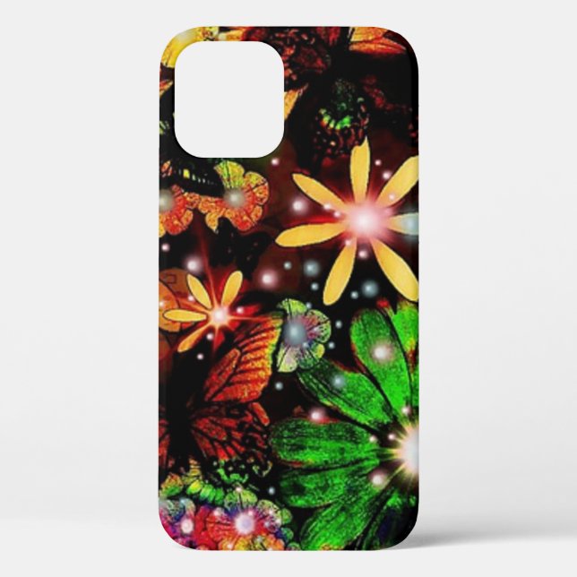 Multi Coloured Flowers Case-Mate iPhone Case (Back)