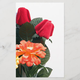 Multi-Coloured Flowers Stationery