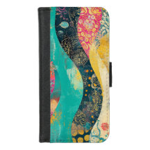 Multi-Coloured Flowers Wave