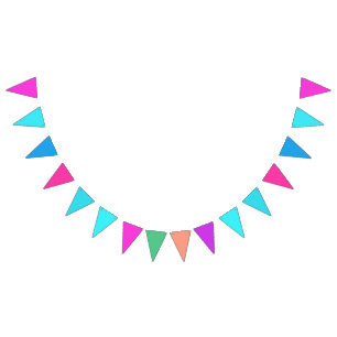 Multi-coloured for Boys and Girls Bunting