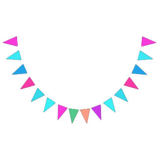 Multi-coloured for Boys and Girls Bunting