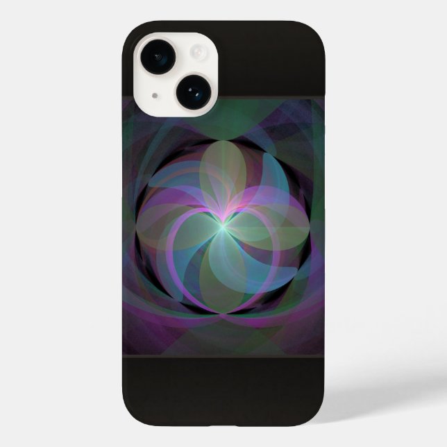 Multi Coloured Fractal Fan Case-Mate iPhone Case (Back)
