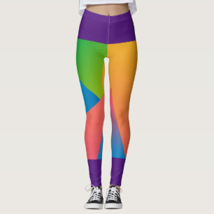 Multi-coloured Front-printed Legging