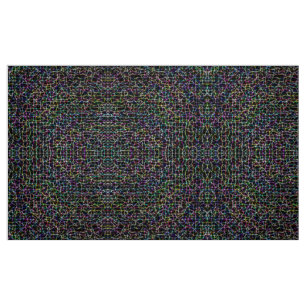 Multi-coloured geometric pattern fabric