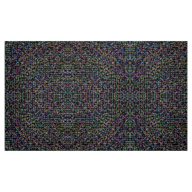Multi-coloured geometric pattern fabric (Fat Quarter)
