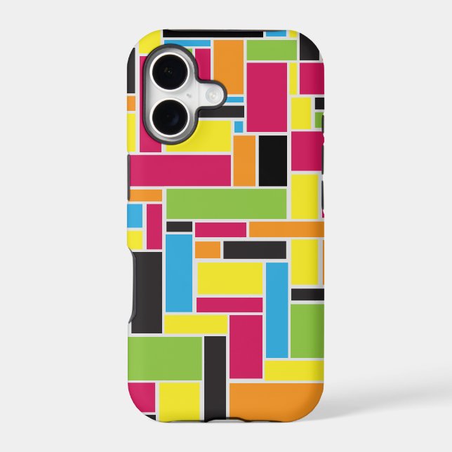 Multi coloured geometric pattern iPhone 5 case (Back)