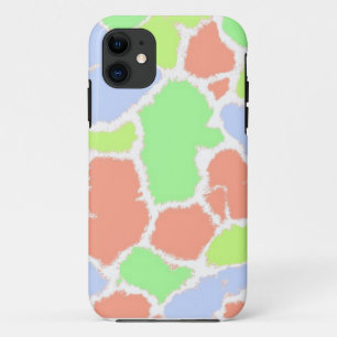 Multi-Coloured Giraffe Fur Pattern iPhone 11 Case