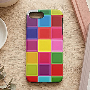 Multi Coloured Girly iPhone 7 Plus, Tough Case