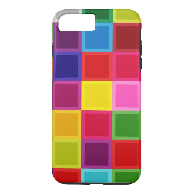 Multi Coloured Girly iPhone 7 Plus, Tough Case (Back)