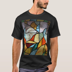 Multi-Coloured Glass Abstract T-Shirt