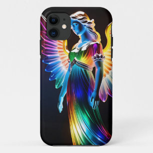 Multi-coloured glass Angel iPhone 11 Case