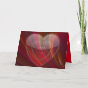 Multi-Coloured Heart Greeting Card