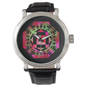 Multi-coloured Jagged Geometry Watch