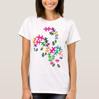 Multi-coloured jigsaw puzzle T-Shirt