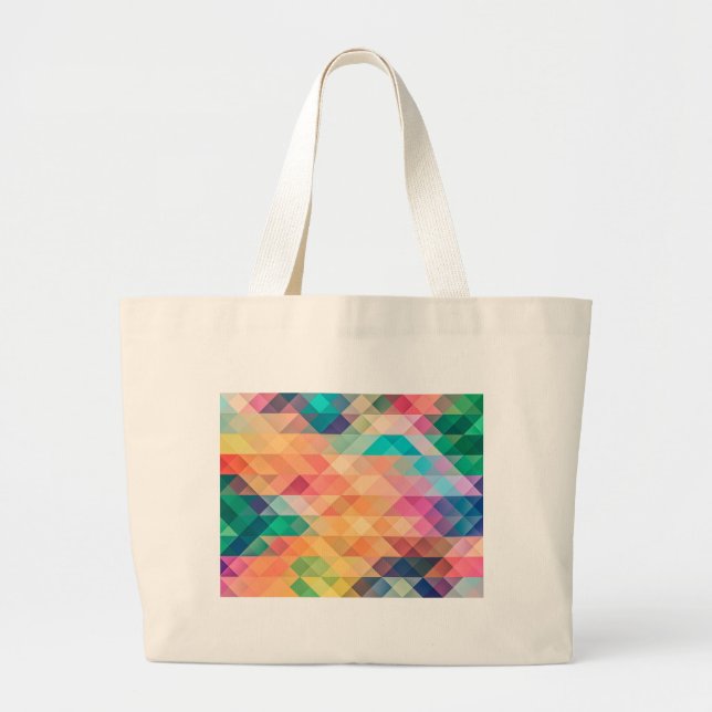 Multi coloured jumbo tote. large tote bag (Front)