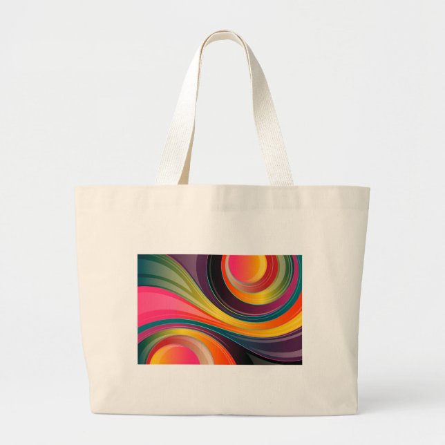 Multi coloured jumbo tote. large tote bag (Front)