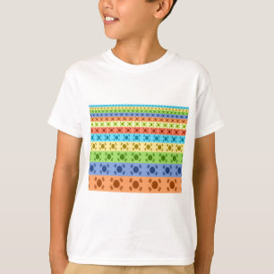 Multi-Coloured Korean Flag Art Print T-Shirt