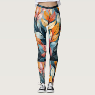 Multi-coloured Leaves Thunder_Cove Leggings