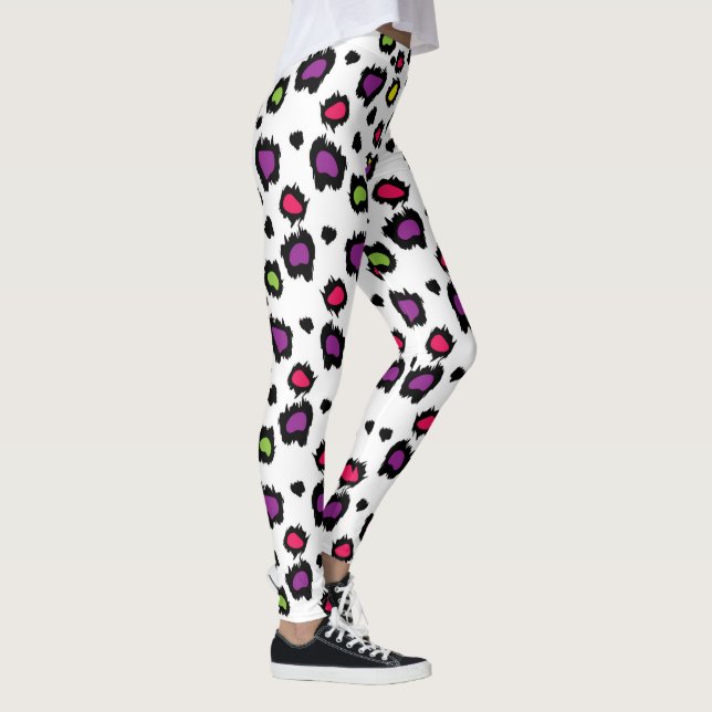 Multi-Coloured Leopard Print/Leggins Leggings (Right)