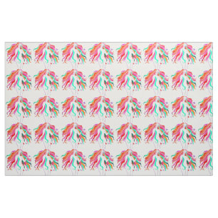 Multi-coloured long-haired goddess Thunder_Cove Fabric