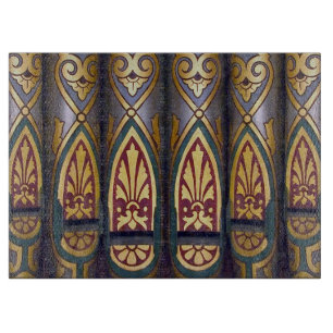 Multi-coloured organ pipes cutting board