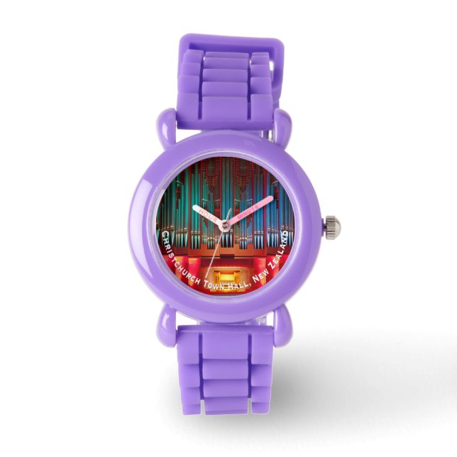 Multi-coloured organ pipes watch (Front)